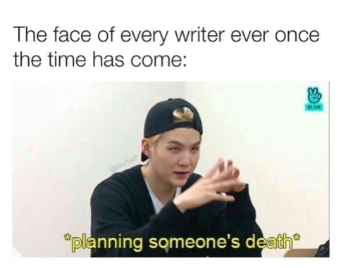 Writer memes BTS
